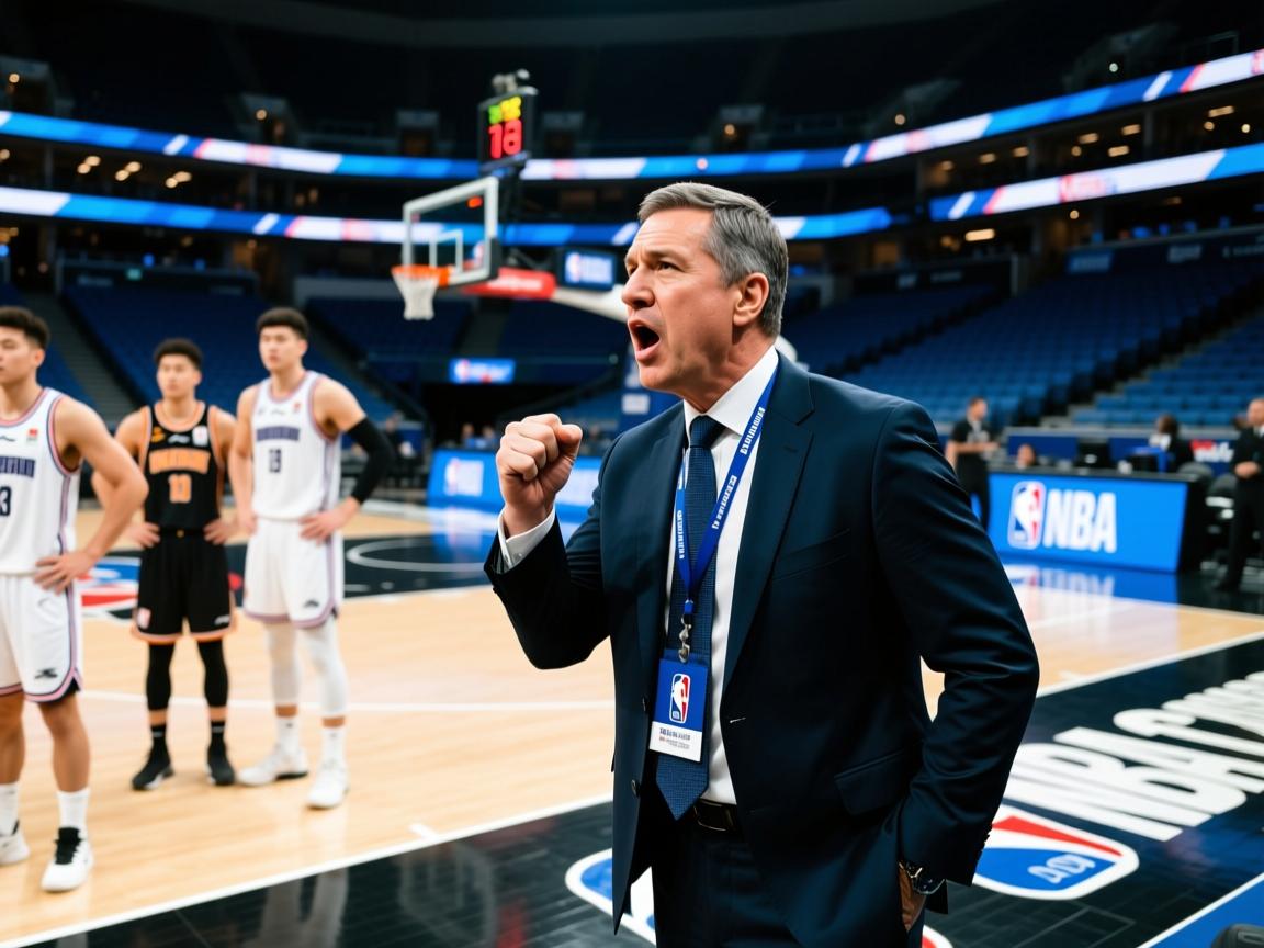 球队主教练斥责球员不积极态度