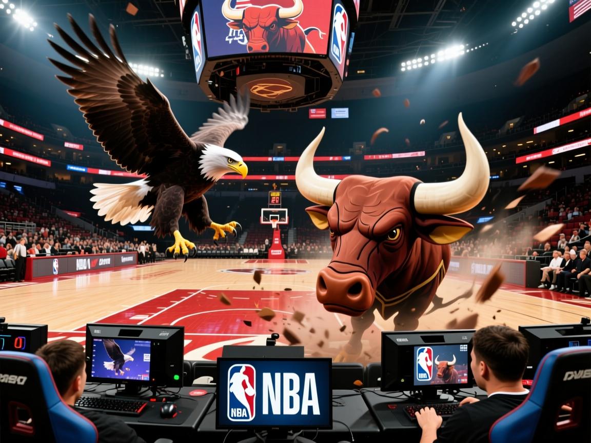 老鹰主场掀翻公牛，迎来胜利  第3张