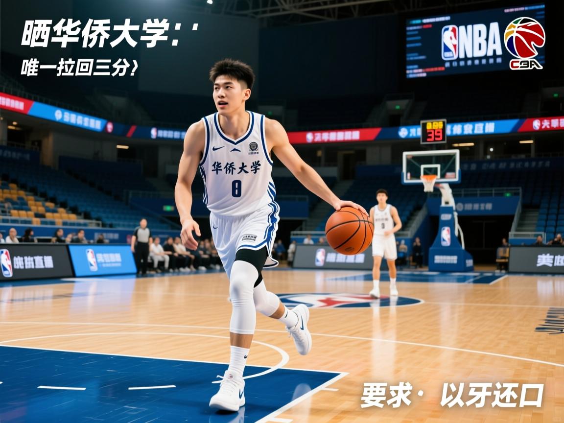 晒华侨大学球员刘唯一拉回三分，配文以牙还牙  第2张