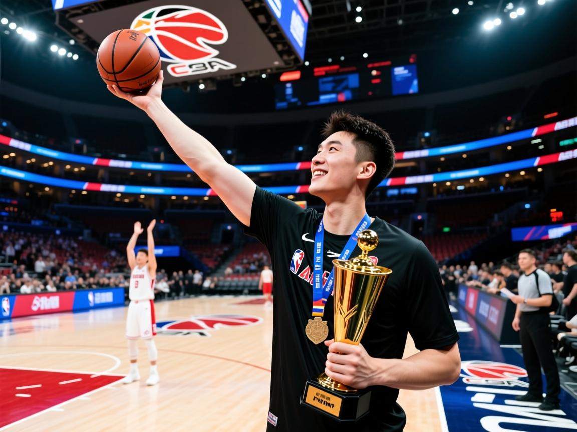 总决赛FMVP!晒管子煜超远三分瞬间 第2张